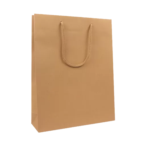 100 Messetaschen braun Kraft 31 10x40cm