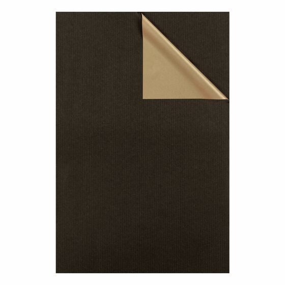 Geschenkpapier 2c schwarz/gold 50cm