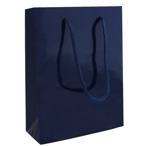 200 Messetaschen dunkelblau 25x11x33cm papiertueten bedrucken