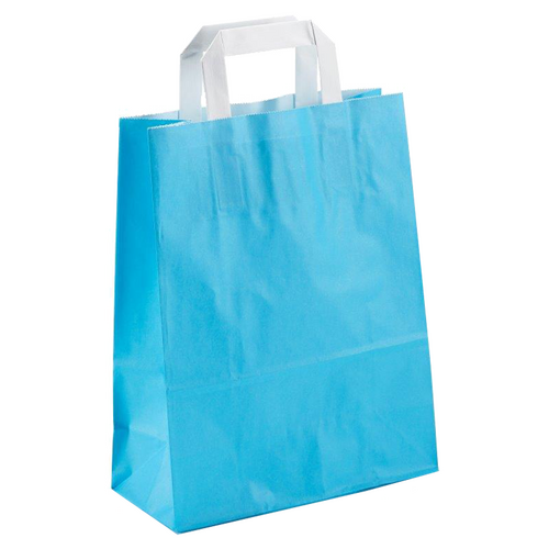 500 Papiertüten hellblau 32 12x40cm Papiertueten bedrucken
