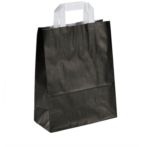 1000 Papiertüten schwarz 32 12x40cm Papiertaschen bedrucken
