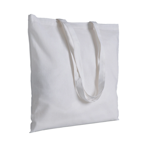 100 Stofftaschen 220gr/qm weiß 38x42cm langer Henkel Stoffbeutel bedrucken