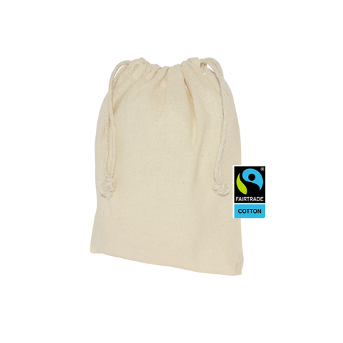100 Stoffsack FairTrade 25x30cm natur Stoffbeutel bedrucken