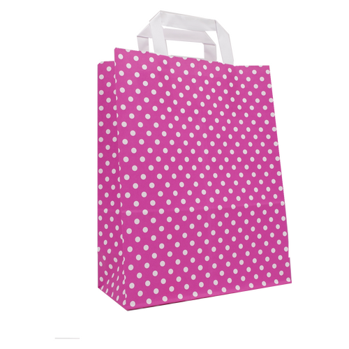 250 Papiertüten magenta 18 8x22cmPapiertueten bedrucken