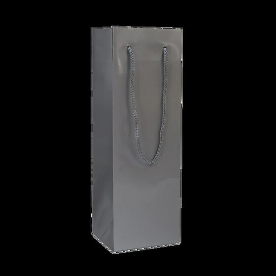 100 Flaschentaschen silber 12 10x35cm Deluxe Papiertueten bedrucken