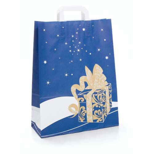 Weihnachtstaschen Geschenktaschen blau Weihnachtsgeschenk