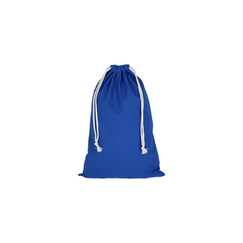 100 Stoffsack royalblau 10x14cm Baumwollsäckchen bedrucken