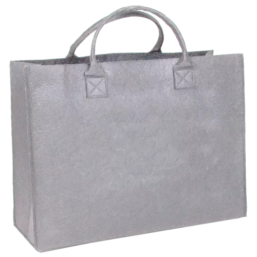 50 Filz-Shopper hellgrau 45 14x34cm Filztaschen bedrucken