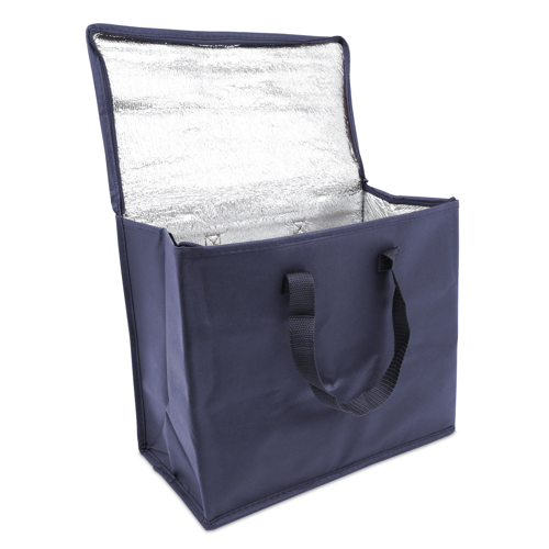 50 Non Woven Kuehltasche blau 36 20x30cm Woventaschen bedrucken