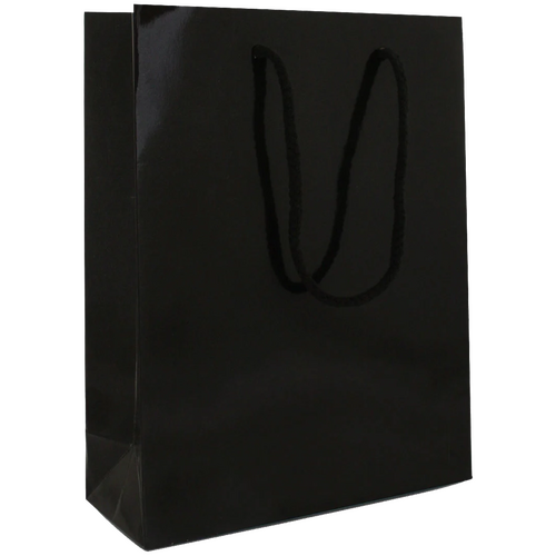 100 Messetaschen schwarz 31 10x40cm papiertueten bedrucken