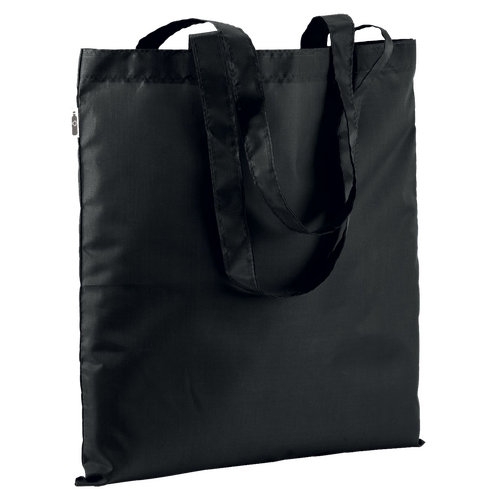 250 rPET-Tasche schwarz 37x42cm Woventasche bedrucken