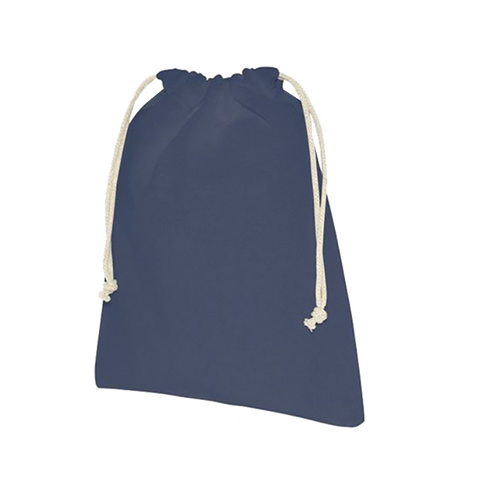 100 Stoffsack blau 25x35cm Baumwollsäckchen bedrucken