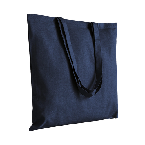 50 Stofftaschen 220gr/qm navyblau 38x42cm langer Henkel Stoffbeutel bedrucken