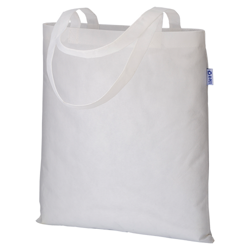 100 Non-Woven rPET-Tasche weiss 38x42cm Woventasche bedrucken