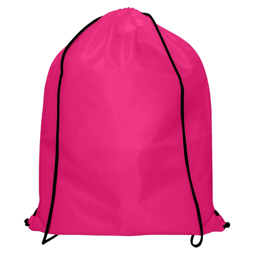 100 Nylon Rucksack magenta 33x42cm Turnbeutel bedrucken