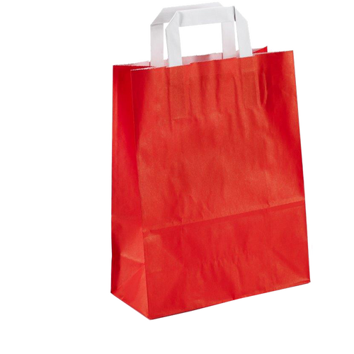 100 Papiertüten rot 32 12x40cm Papiertaschen bedrucken
