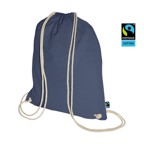 100 Turnbeutel navyblau FairTrade 38x46cm Turnbeutel bedrucken